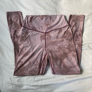 Balance Athletica Pink Tie Dyed Leggings